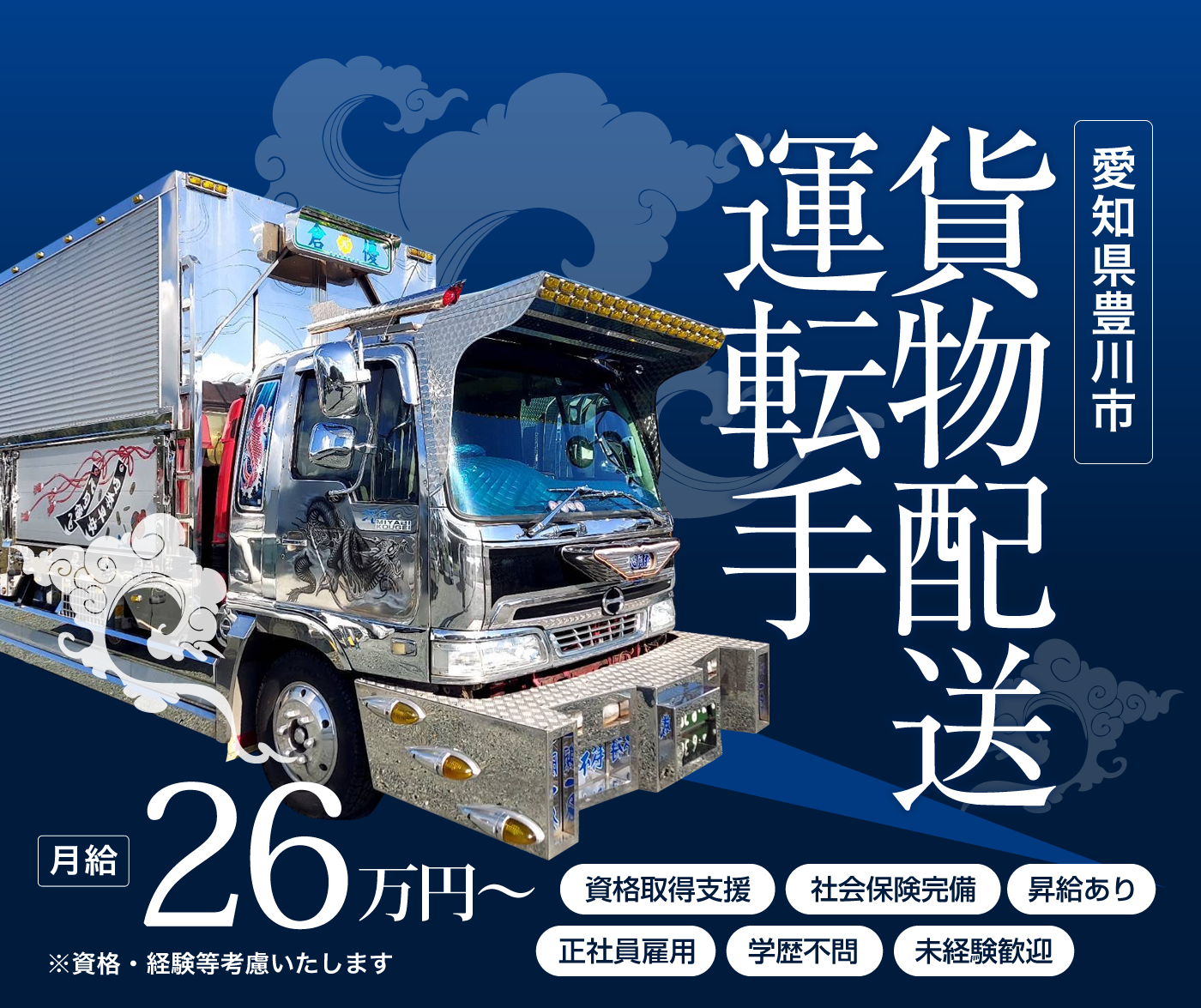株式会社倉優は愛知県豊川市で貨物運送ドライバーを募集しています。